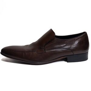 Scott & Taylor Brown‎ Leather Slip-On Dress Shoes Men's Size 9 EU 43